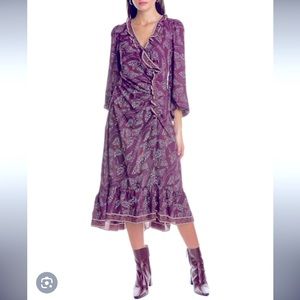 Max Studio cinched front midi dress